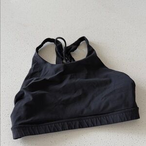 Lulu Lemon Black Women's High-Neck sports Bra
